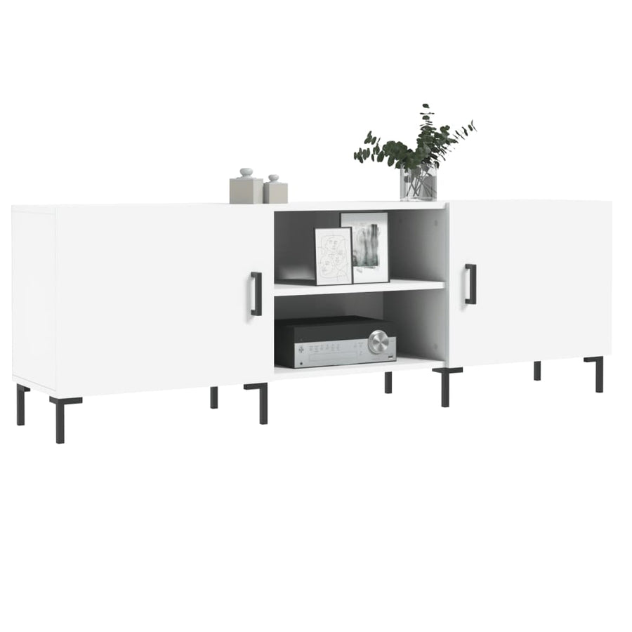 Tv-Meubel 50X30X50 Cm Bewerkt Hout Wit