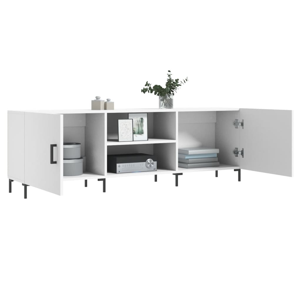 Tv-Meubel 50X30X50 Cm Bewerkt Hout Wit