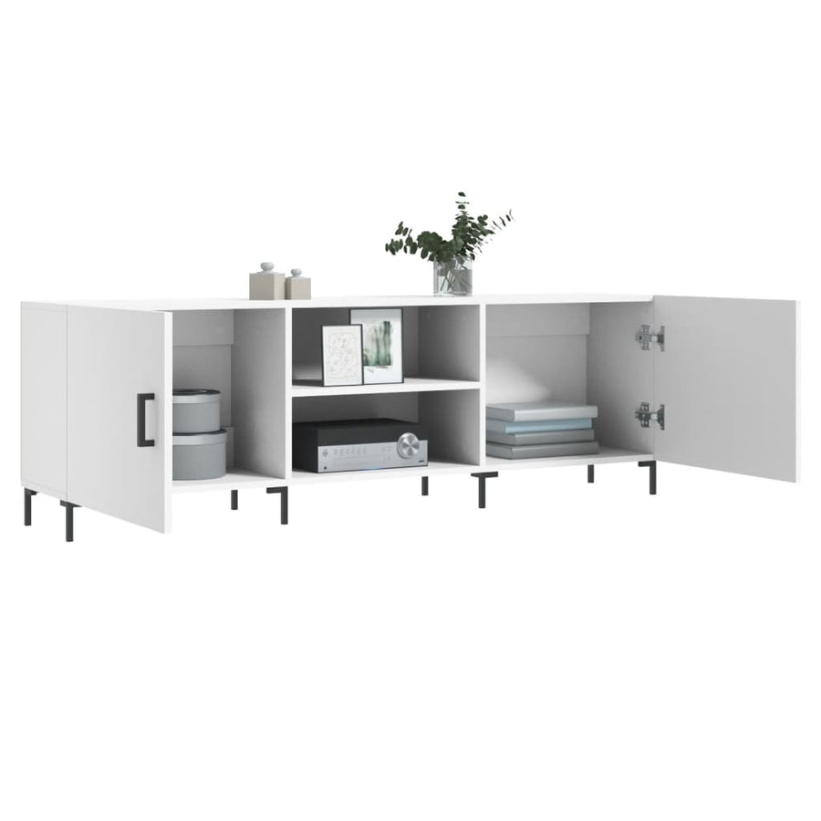Tv-Meubel 50X30X50 Cm Bewerkt Hout Wit