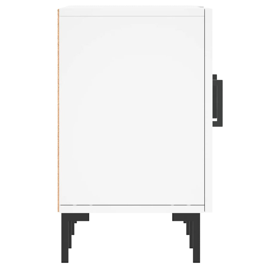 Tv-Meubel 50X30X50 Cm Bewerkt Hout Wit