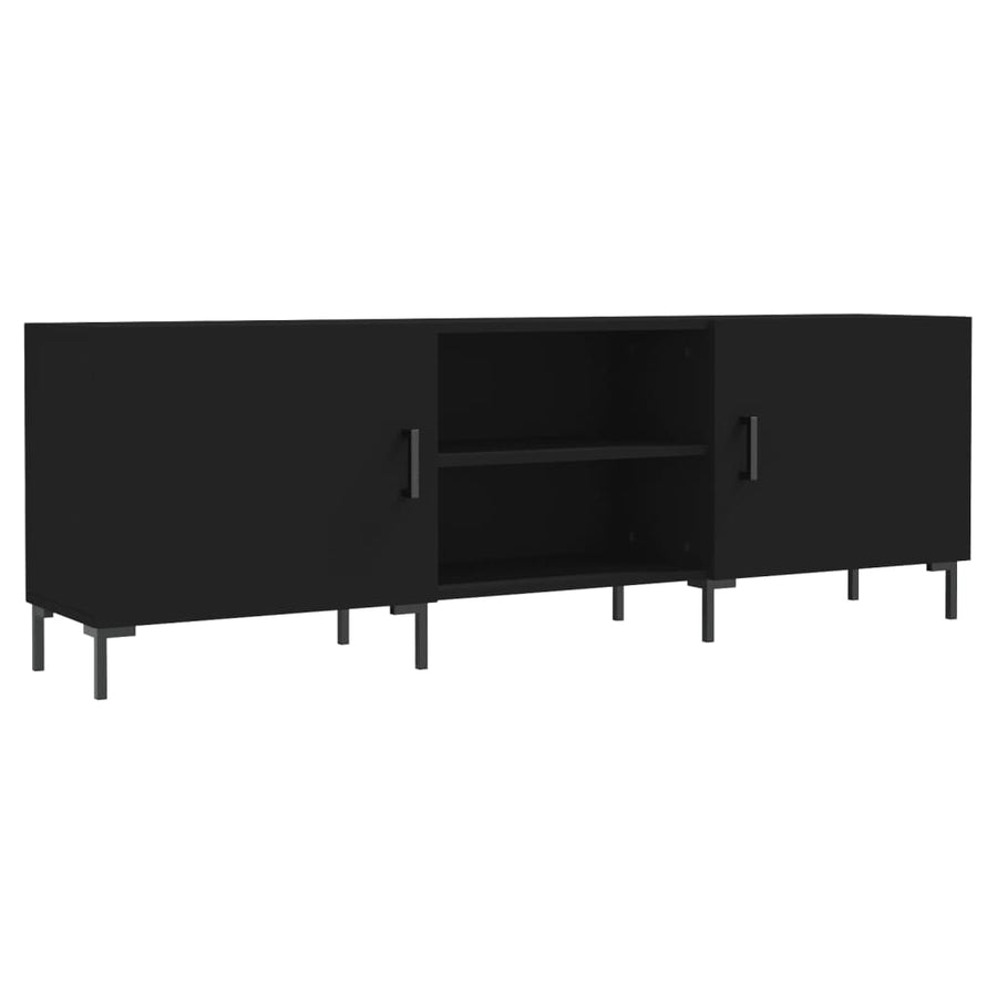 Tv-Meubel 50X30X50 Cm Bewerkt Hout Zwart