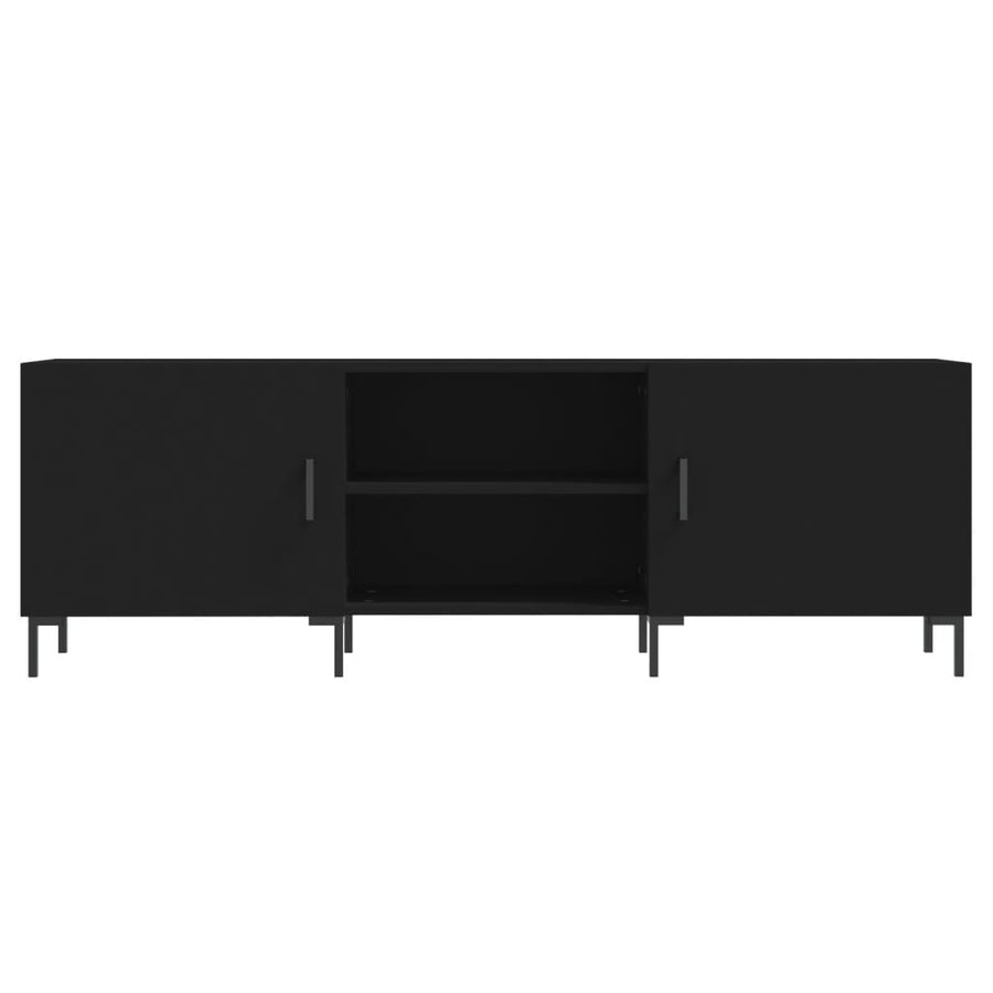 Tv-Meubel 50X30X50 Cm Bewerkt Hout Zwart