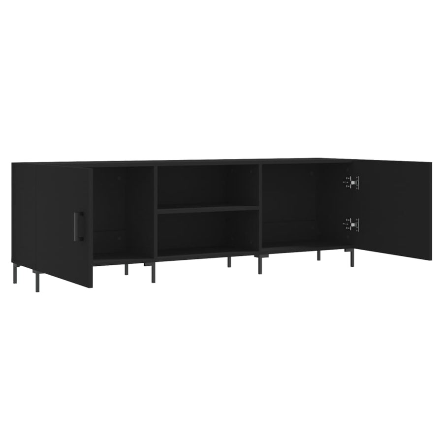 Tv-Meubel 50X30X50 Cm Bewerkt Hout Zwart
