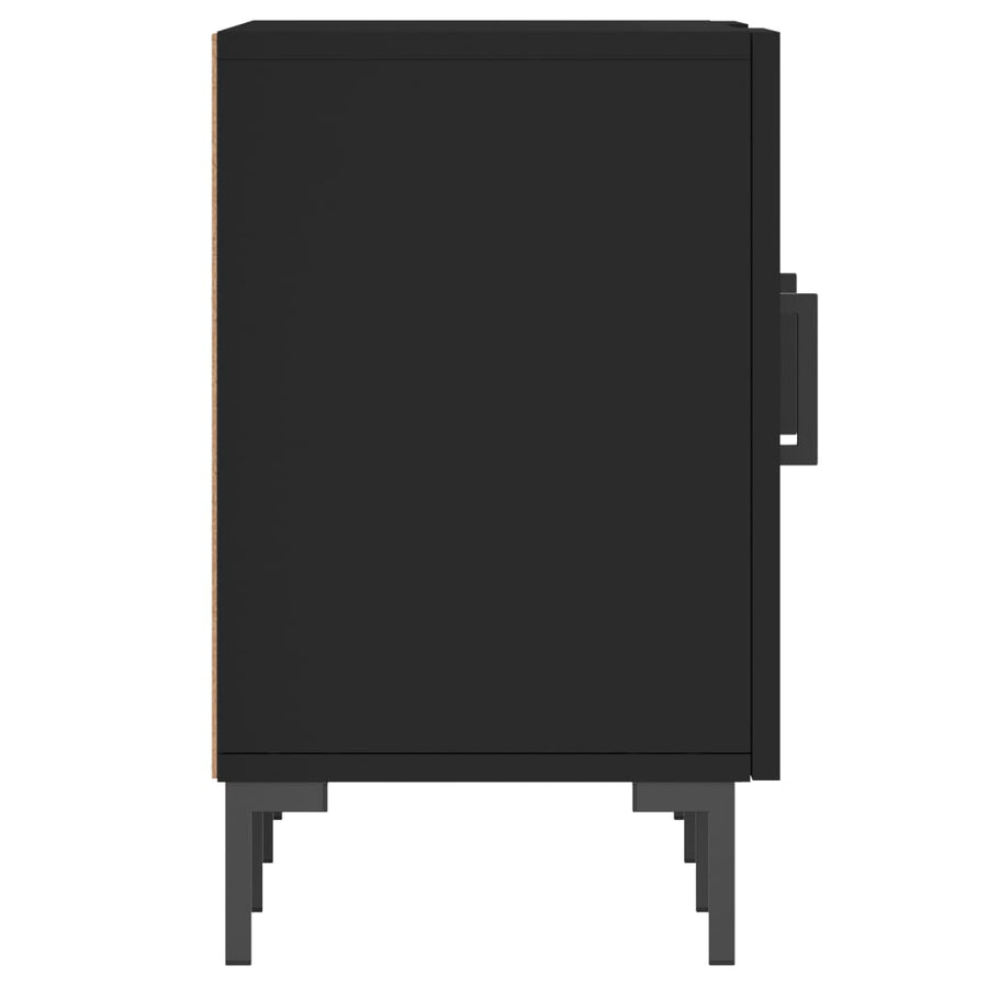 Tv-Meubel 50X30X50 Cm Bewerkt Hout Zwart