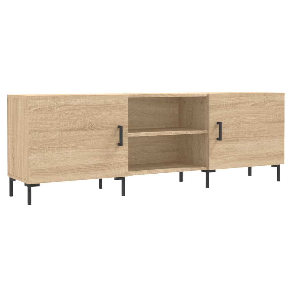 Tv-Meubel 150X30X50 Cm Bewerkt Hout Sonoma Eikenkleurig