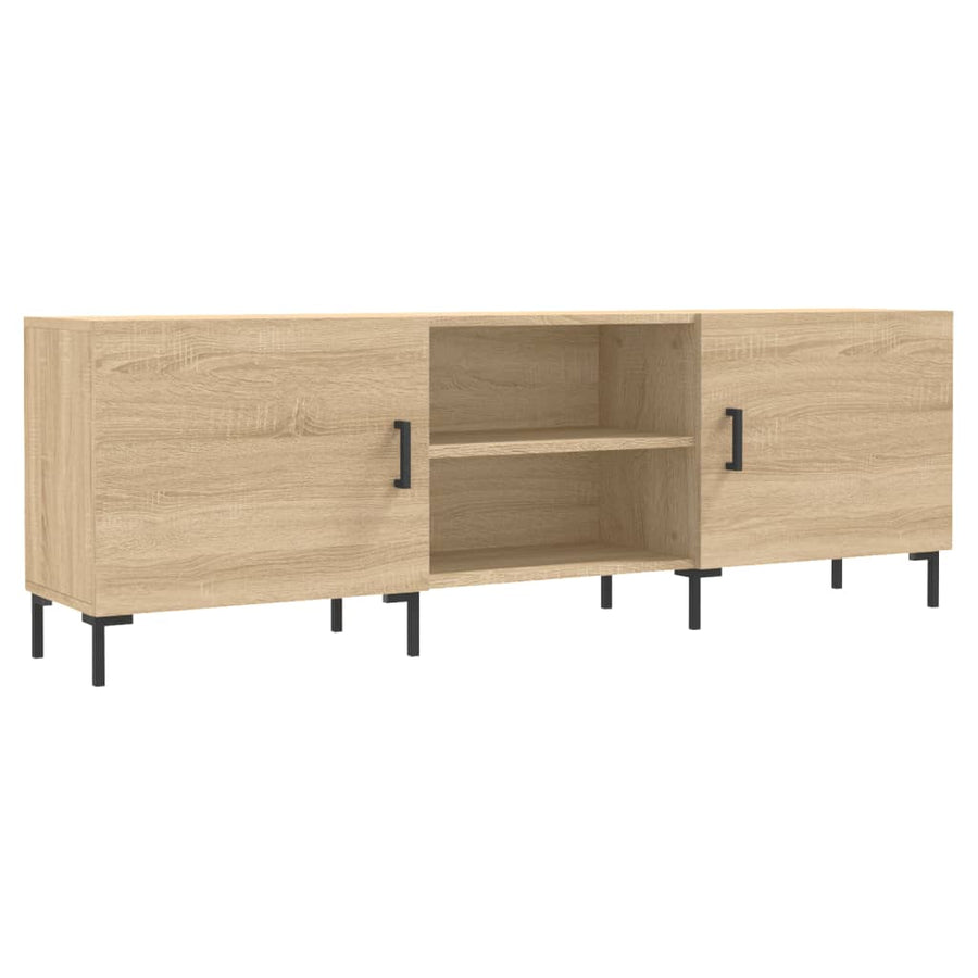 Tv-Meubel 150X30X50 Cm Bewerkt Hout Sonoma Eikenkleurig