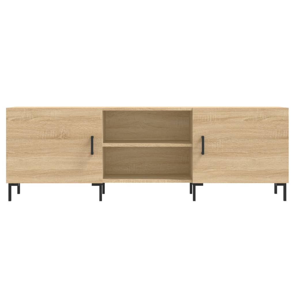 Tv-Meubel 150X30X50 Cm Bewerkt Hout Sonoma Eikenkleurig