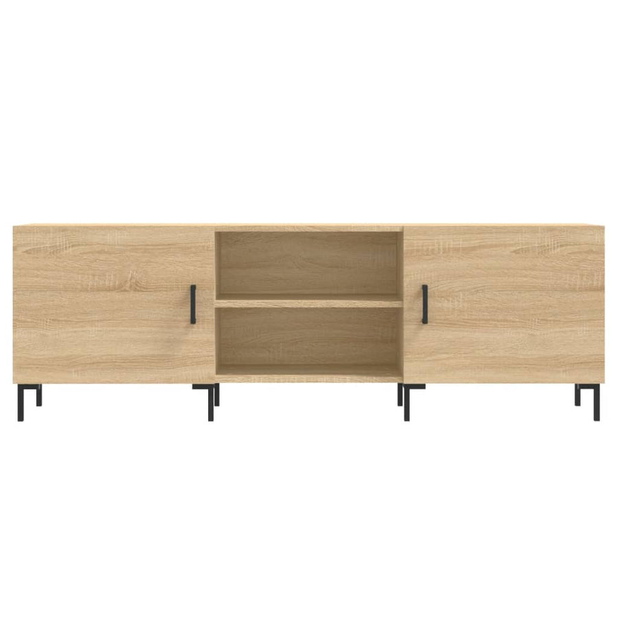 Tv-Meubel 150X30X50 Cm Bewerkt Hout Sonoma Eikenkleurig