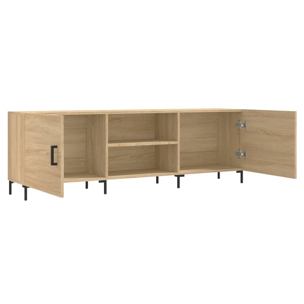 Tv-Meubel 150X30X50 Cm Bewerkt Hout Sonoma Eikenkleurig