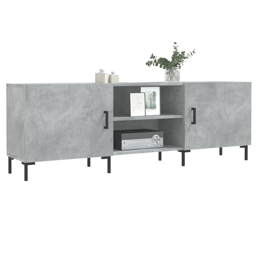 Tv-Meubel 50X30X50 Cm Bewerkt Hout Betongrijs