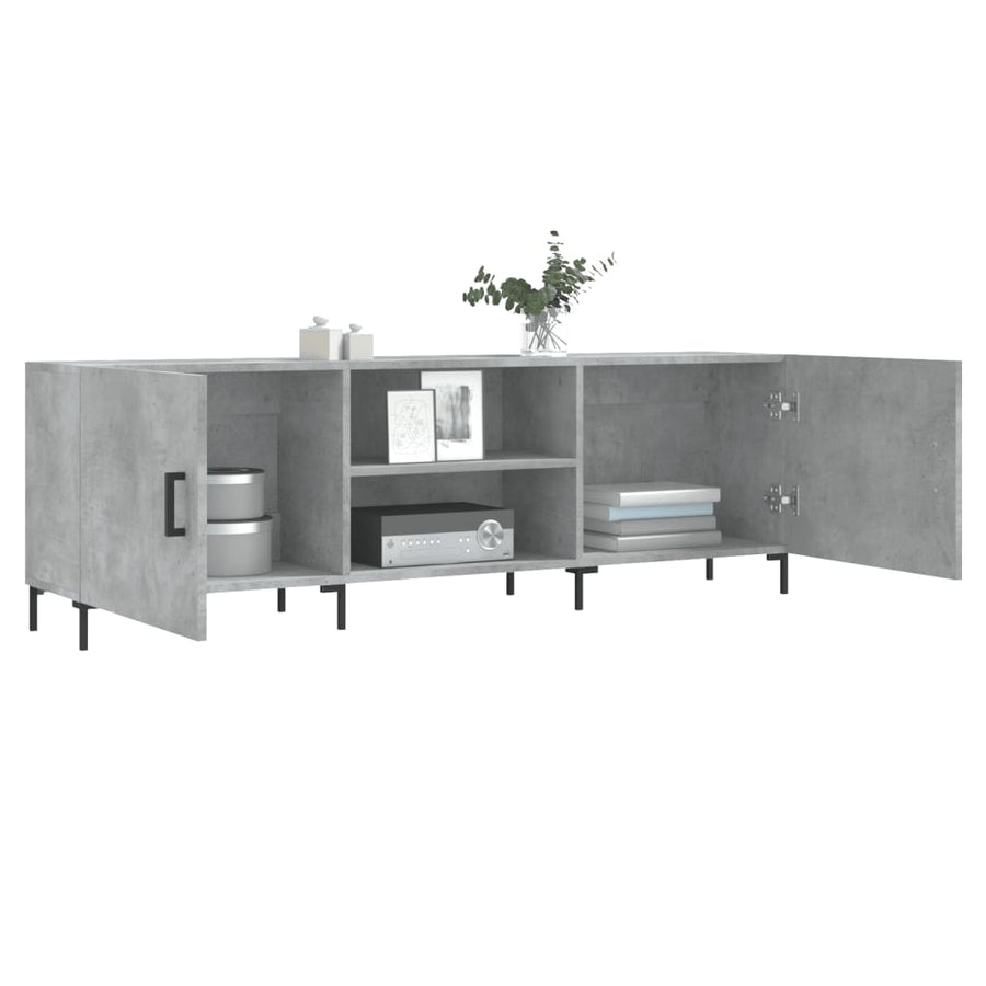 Tv-Meubel 50X30X50 Cm Bewerkt Hout Betongrijs