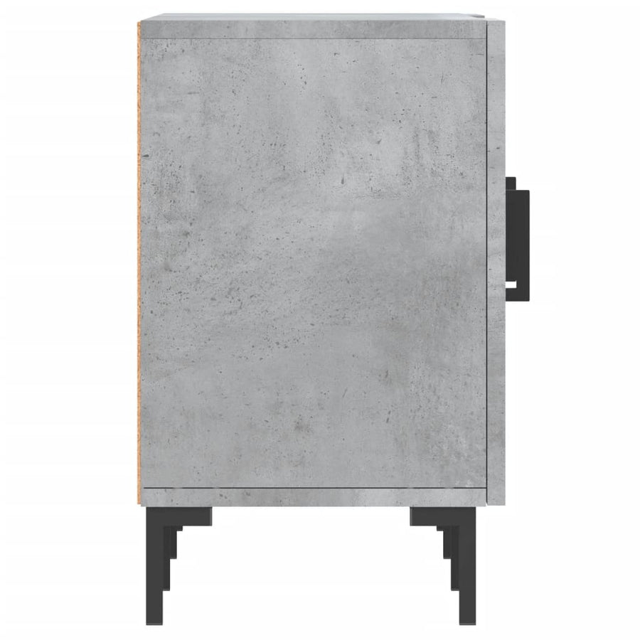 Tv-Meubel 50X30X50 Cm Bewerkt Hout Betongrijs