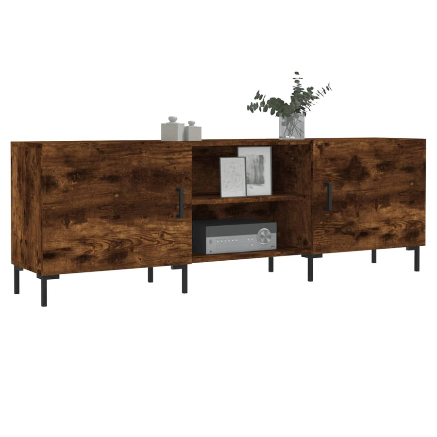 Tv-Meubel 50X30X50 Cm Bewerkt Hout Kleurig Gerookt eiken