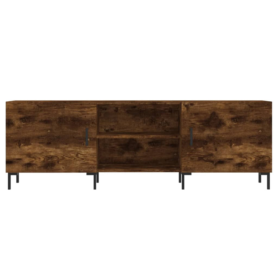 Tv-Meubel 50X30X50 Cm Bewerkt Hout Kleurig Gerookt eiken