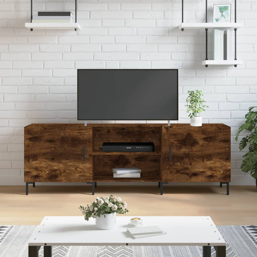 Tv-Meubel 50X30X50 Cm Bewerkt Hout Kleurig Gerookt eiken
