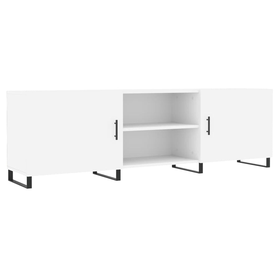 Tv-Meubel 50X30X50 Cm Bewerkt Hout Wit