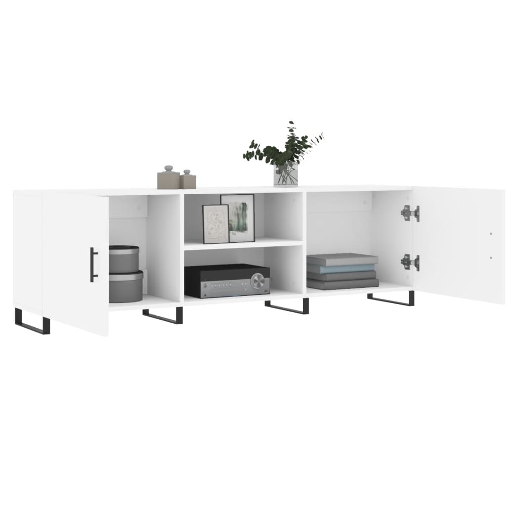 Tv-Meubel 50X30X50 Cm Bewerkt Hout Wit