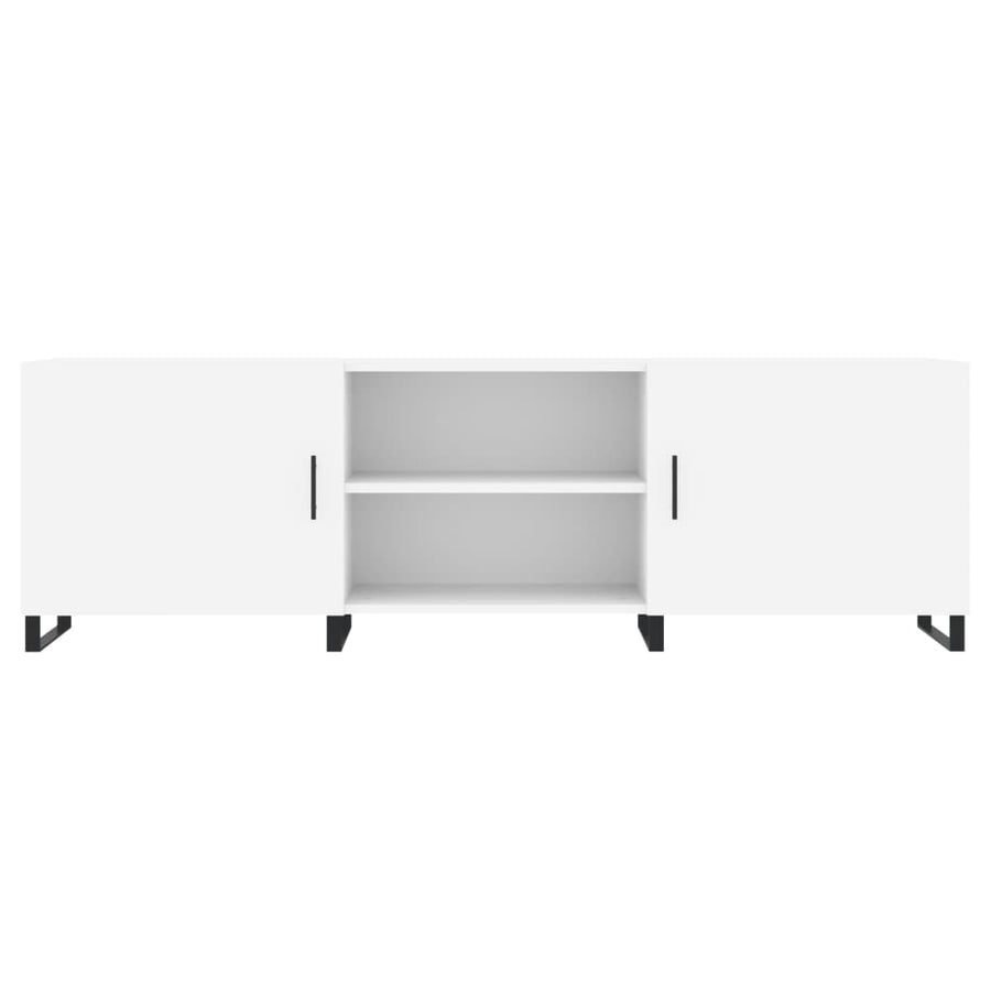 Tv-Meubel 50X30X50 Cm Bewerkt Hout Wit