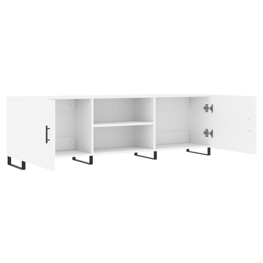 Tv-Meubel 50X30X50 Cm Bewerkt Hout Wit