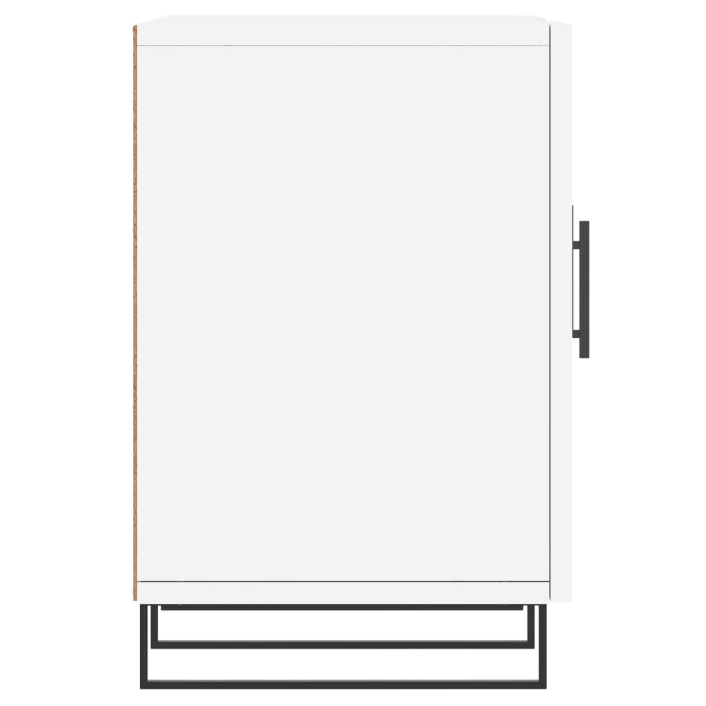 Tv-Meubel 50X30X50 Cm Bewerkt Hout Wit