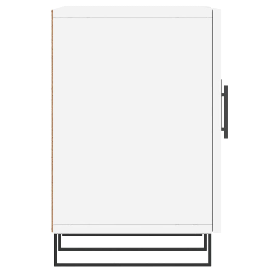 Tv-Meubel 50X30X50 Cm Bewerkt Hout Wit