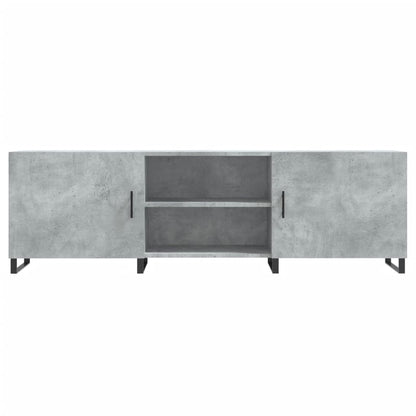Tv-Meubel 150X30X50 Cm Bewerkt Hout Betongrijs