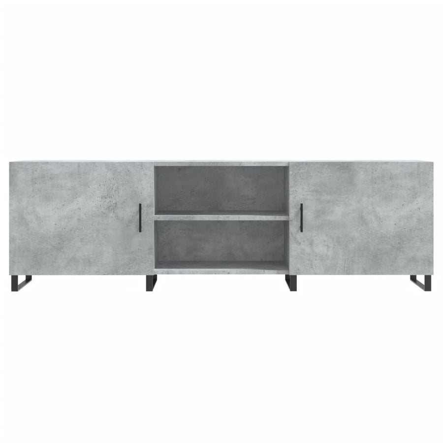 Tv-Meubel 150X30X50 Cm Bewerkt Hout Betongrijs