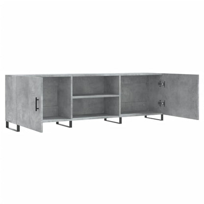 Tv-Meubel 150X30X50 Cm Bewerkt Hout Betongrijs