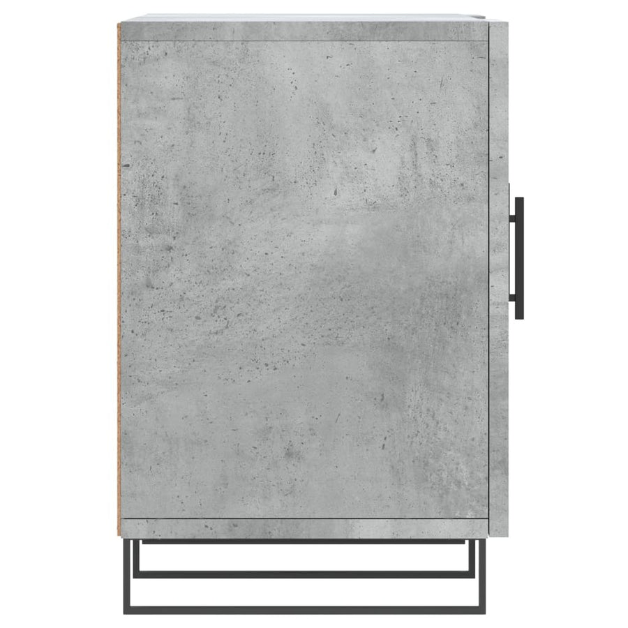 Tv-Meubel 150X30X50 Cm Bewerkt Hout Betongrijs