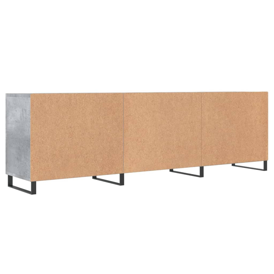 Tv-Meubel 150X30X50 Cm Bewerkt Hout Betongrijs