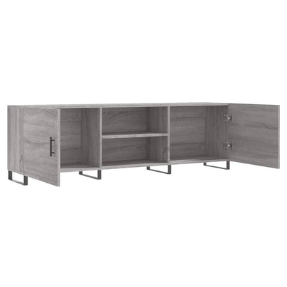Tv-Meubel 150X30X50 Cm Bewerkt Hout Eikenkleurig Grijs sonoma