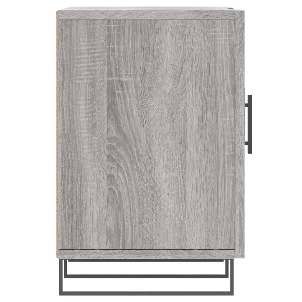 Tv-Meubel 150X30X50 Cm Bewerkt Hout Eikenkleurig Grijs sonoma