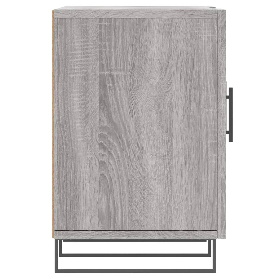 Tv-Meubel 150X30X50 Cm Bewerkt Hout Eikenkleurig Grijs sonoma
