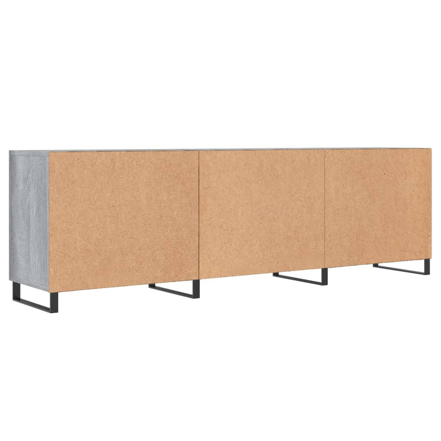 Tv-Meubel 150X30X50 Cm Bewerkt Hout Eikenkleurig Grijs sonoma