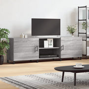 Tv-meubel 150x30x50 cm grijs bewerkt hout