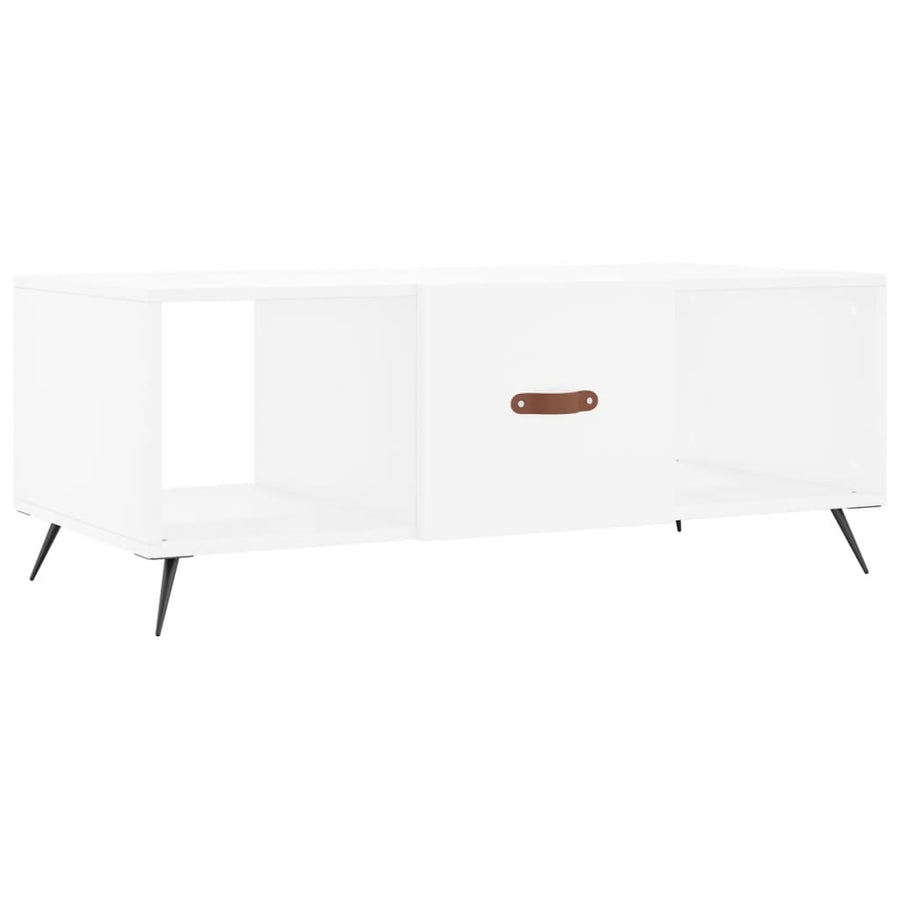 Salontafel 02X50X40 Cm Bewerkt Hout Wit