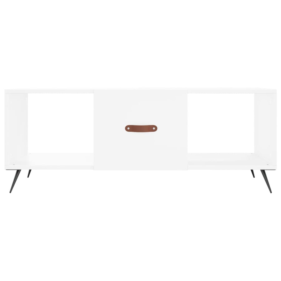 Salontafel 02X50X40 Cm Bewerkt Hout Wit