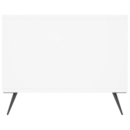 Salontafel 02X50X40 Cm Bewerkt Hout Wit