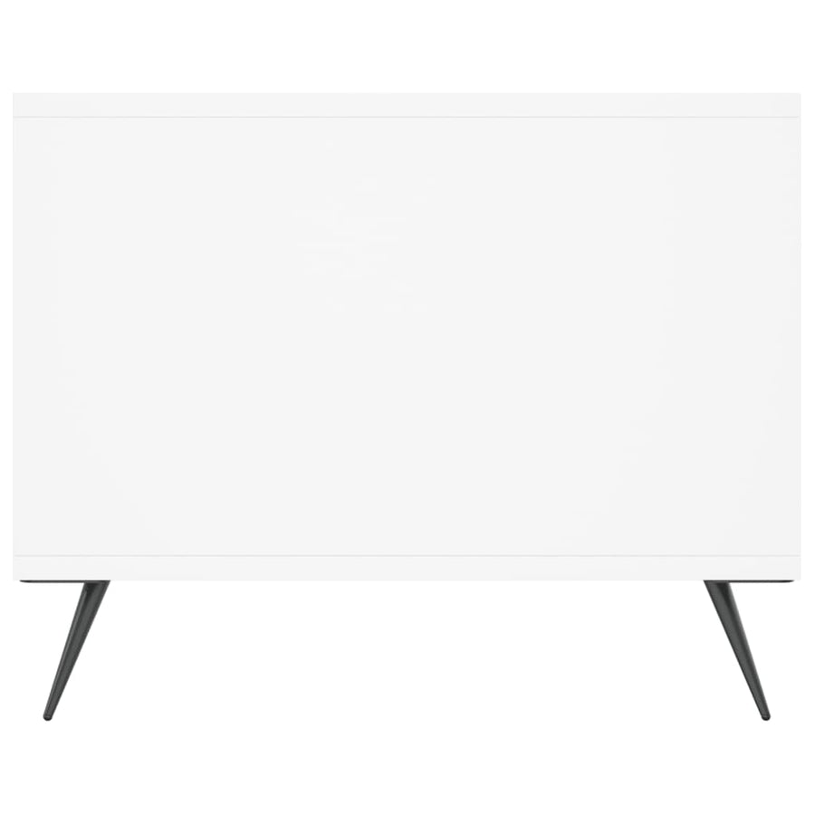 Salontafel 02X50X40 Cm Bewerkt Hout Wit