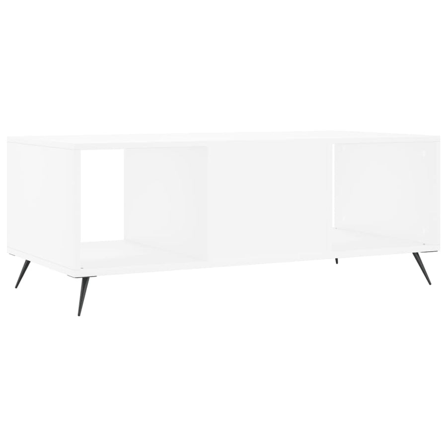 Salontafel 02X50X40 Cm Bewerkt Hout Wit