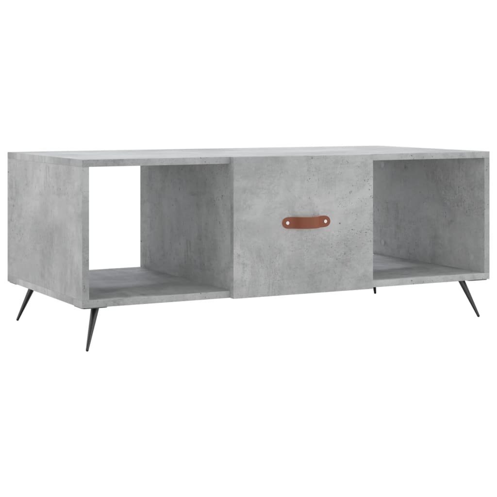 Salontafel 02X50X40 Cm Bewerkt Hout Betongrijs