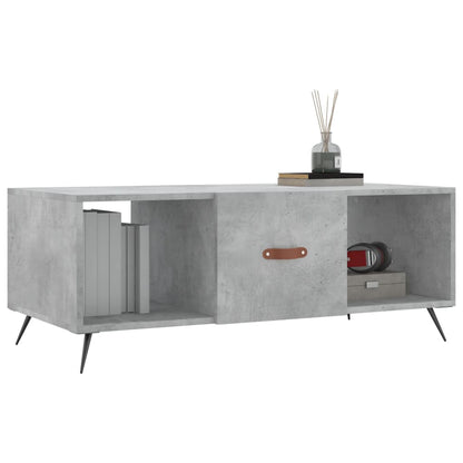 Salontafel 02X50X40 Cm Bewerkt Hout Betongrijs