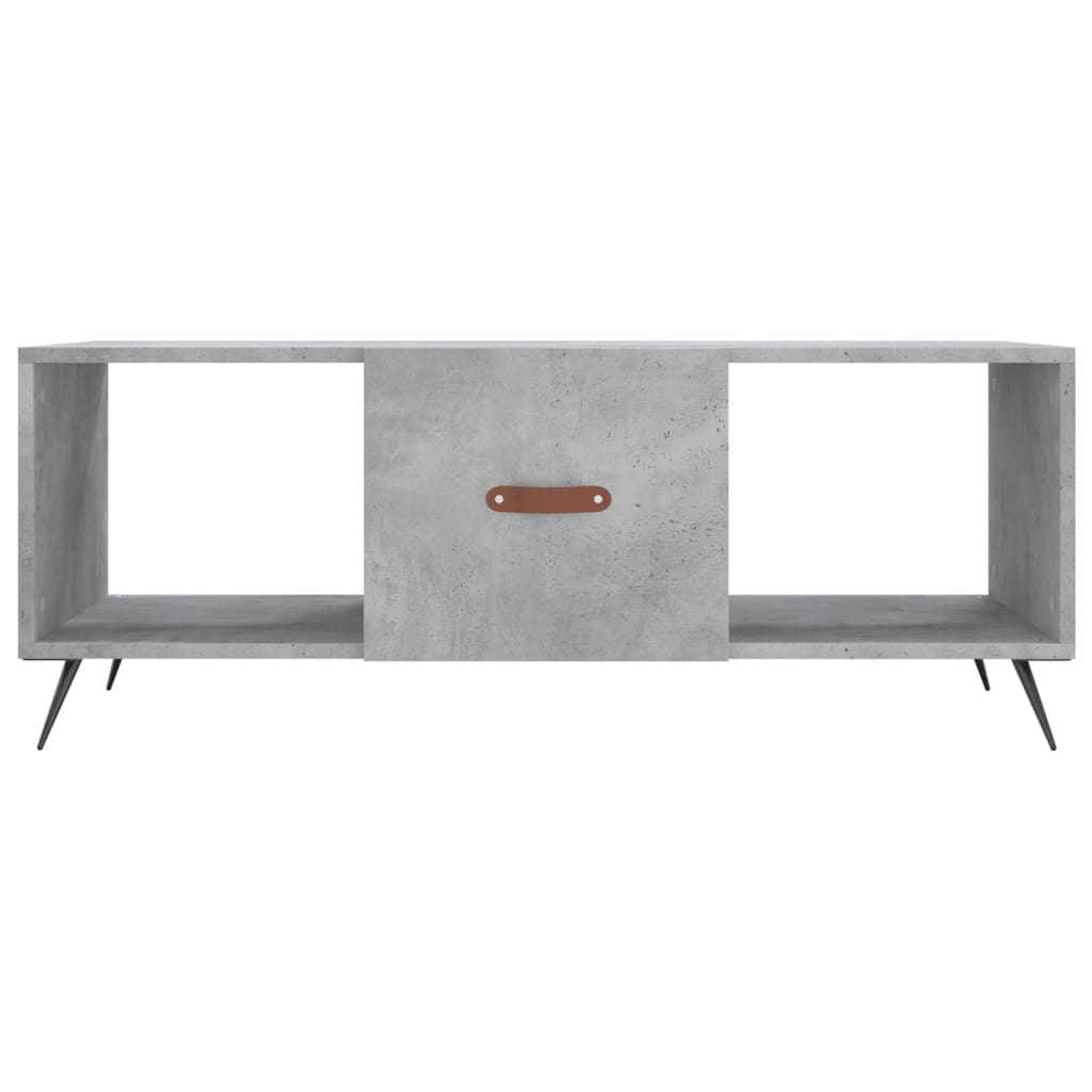 Salontafel 02X50X40 Cm Bewerkt Hout Betongrijs