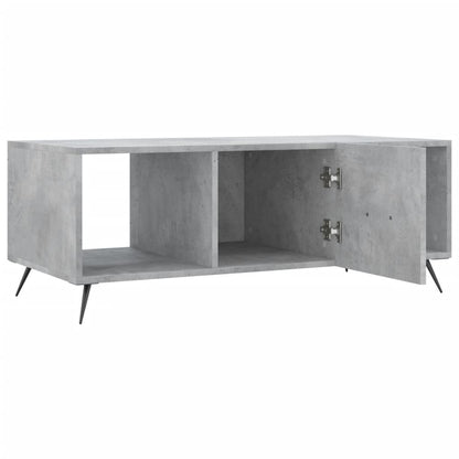 Salontafel 02X50X40 Cm Bewerkt Hout Betongrijs