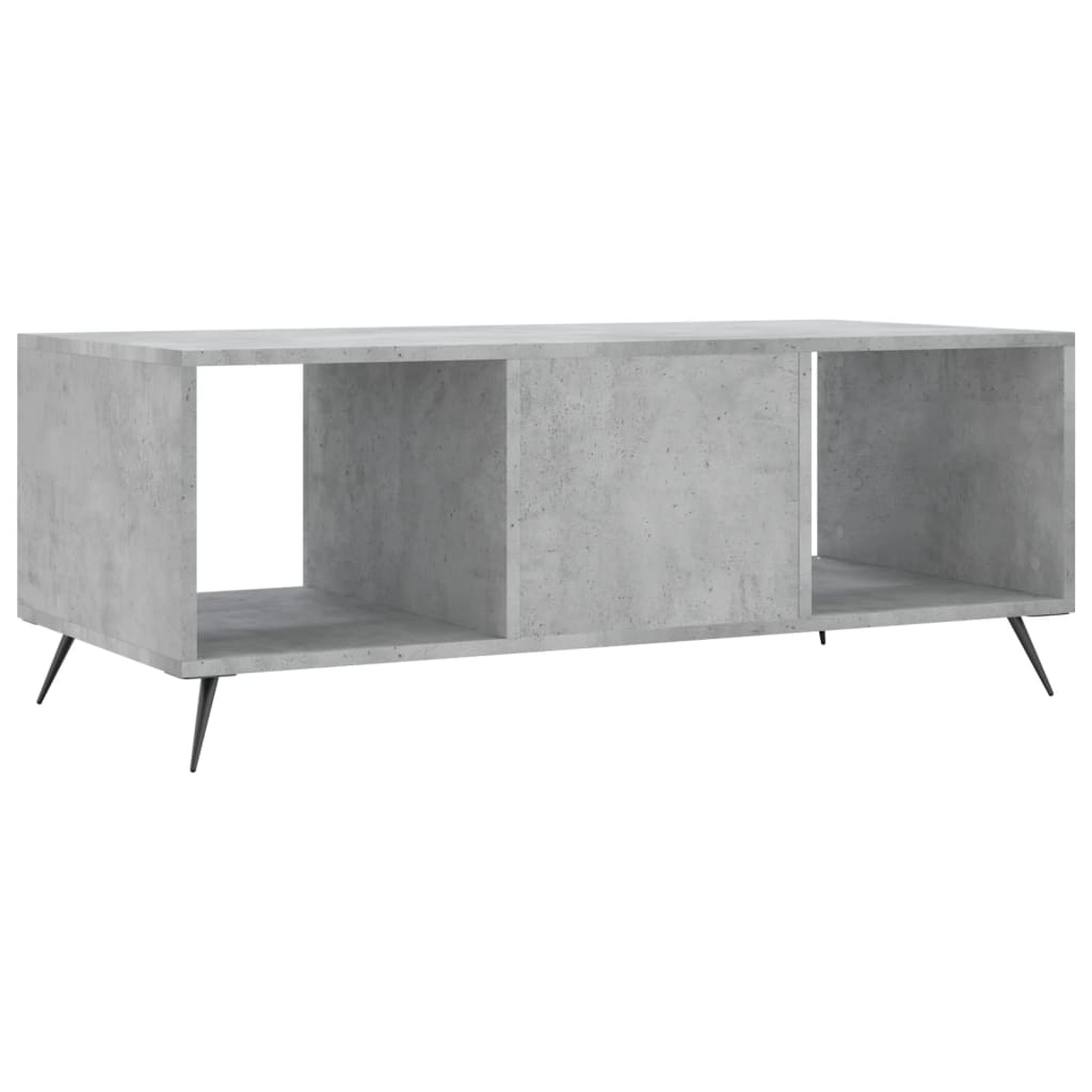 Salontafel 02X50X40 Cm Bewerkt Hout Betongrijs