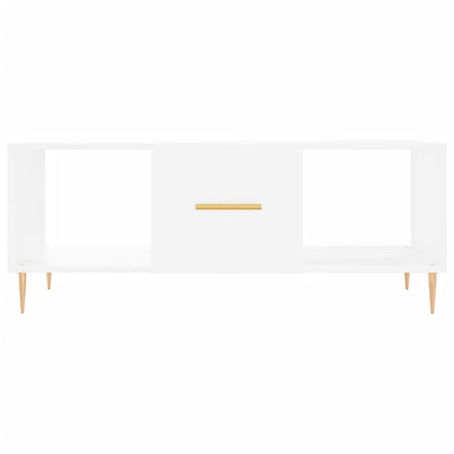 Salontafel 102x50x40 cm bewerkt hout wit