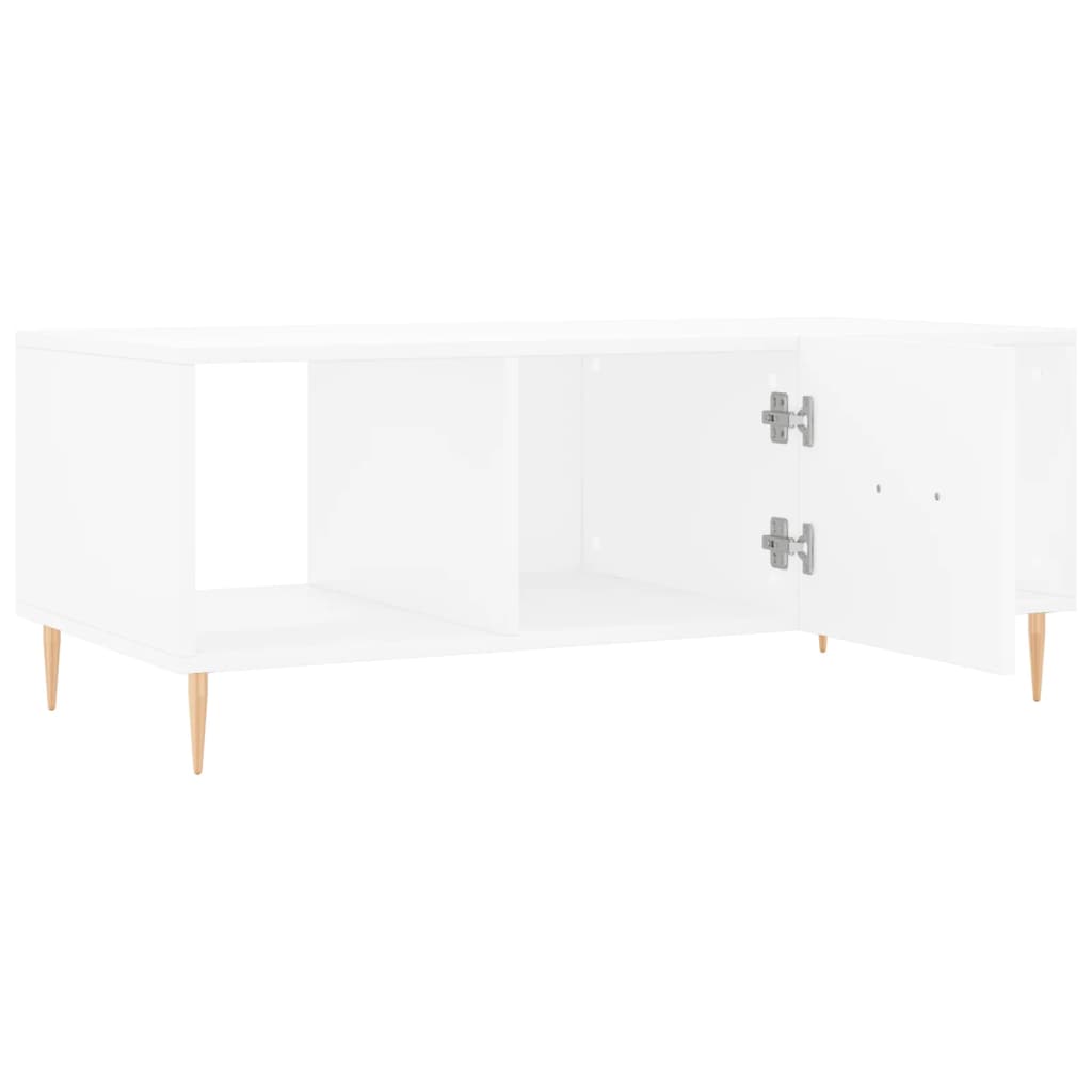 Salontafel 102x50x40 cm bewerkt hout wit