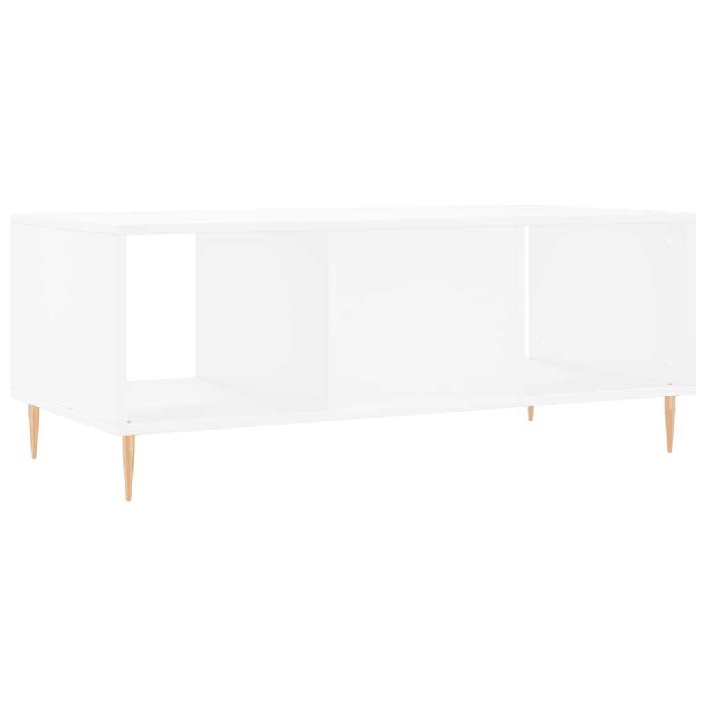 Salontafel 102x50x40 cm bewerkt hout wit