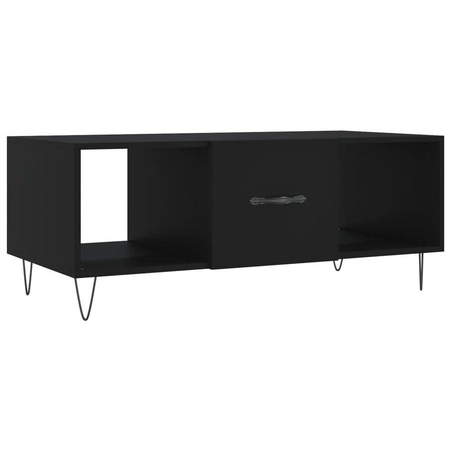 Salontafel 02X50X40 Cm Bewerkt Hout Zwart