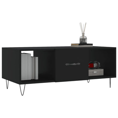 Salontafel 02X50X40 Cm Bewerkt Hout Zwart